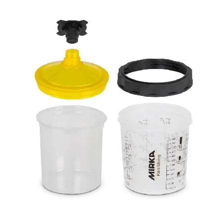 Mirka Paint Cup System Kit with 190µm Filter Lids