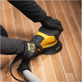 Mirka DEROS 6" RS Rotary Electric Sander 600XCV, Vacuum-Ready, MRS6001100US, image in action, 2