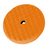 Mirka 8" Orange Foam Double Sided Cutting Waffle Buff Pad, Quick Disconnect, MPADOF-8QD, 2