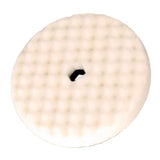 Mirka 8" White Foam Double Sided Polishing Waffle Buff Pad, Quick Disconnect, MPADWF-8QD