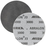 Mirka Abralon J3 6" Foam Polishing Grip Discs, 8M-241 Series, front and back