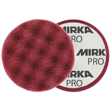 Mirka 3.25" Burgundy Waffle Foam Polishing Pad, Bulk 20-Pack, MPADMF-3.25WB