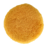 Mirka 6" Lambswool Pro Yellow Polishing Buff Pad, 2-Pack, MPADLWY-6, front view