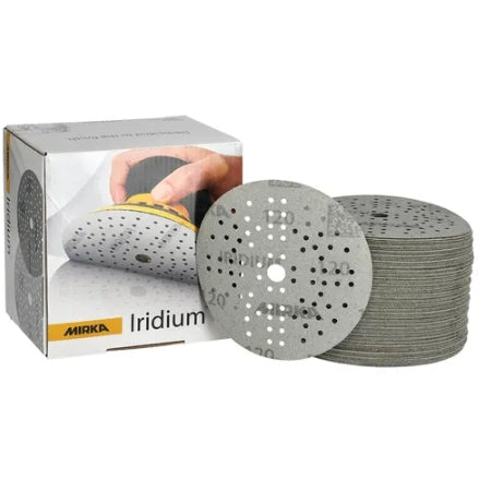 Mirka Iridium 5" Grip Sanding Discs, 24-5MH Series, 3