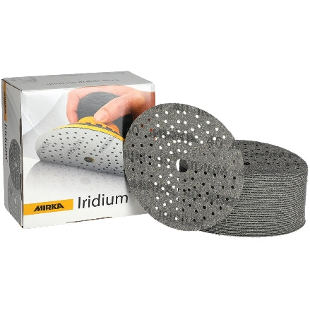 Mirka Iridium 6" Grip Sanding Discs, 24-6MH Series, 2