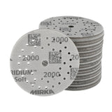 Mirka Iridium Soft 5" Multifit Grip Dry Sanding Discs, 24-5MF Series, 2