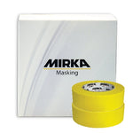 Mirka Masking Tape Yellow Line, 1.5" x 180', 24 Rolls, 9191253601