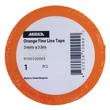 Mirka Orange Fine Line Tape, 0.12" (6mm) x 108', 9190320005, 3