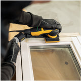 Mirka DEOS II 343X 3" x 4" Electric Sander 3.0mm Orbit, MID3430201US, tool in action, image 4