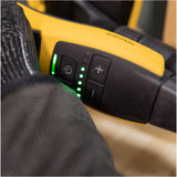 Mirka DEOS II 383X 2.75" x 8" Electric Vacuum Sander 3.0mm Orbit, MID3834044US, tool in action image, 1