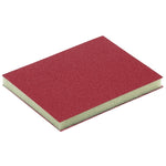 Mirka 180 Grit Red Sponge Hand Sanding Pads, 2-Sided, 1356-180B