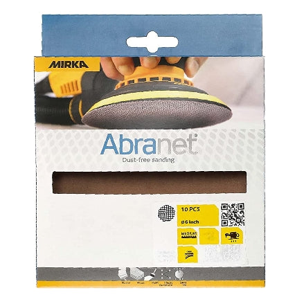 Mirka Abranet 6" Grip Sanding Discs, Retail Packs, 9A-241-RP Series