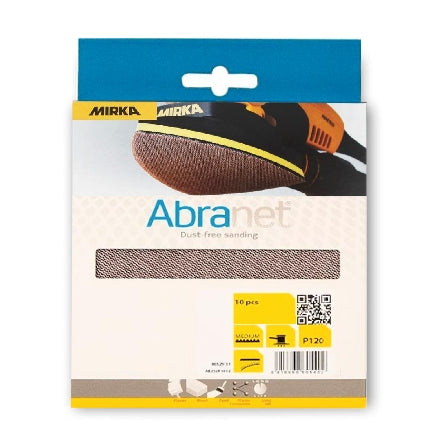 Mirka Abranet 4" x 6" x 6" Delta Sanding Triangles, Retail Packs, 9A-219-RP