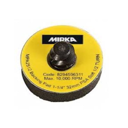 Mirka 1.25" (32mm) Quick Lock Soft PSA Backup Pad, 1125S-R, 2