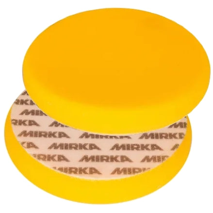 Mirka 6" Yellow Flat Foam Cutting Pad, 2-Pack, MPADYF-6