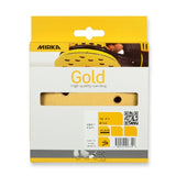 Mirka Gold 5" 8-Hole Grip Sanding Discs, Retail Packs, 23-615-RP Series