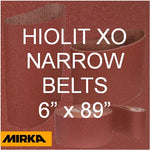 Mirka HIOLIT XO 6" x 89" Narrow Belts, TS-Joint, 57-6-89 Series