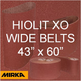 Mirka HIOLIT XO 43" x 60" Wide Sanding Belts, TS-Joint, 57-43-60 Series