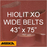 Mirka HIOLIT XO 43" x 75" Wide Sanding Belts, TS-Joint, 57-43-75 Series