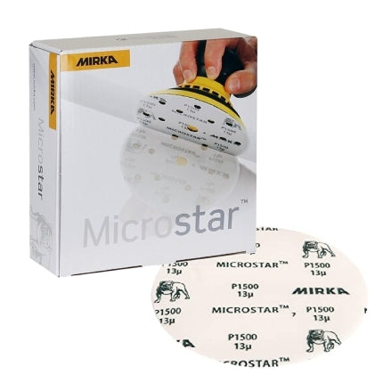 Mirka Microstar Film 5" Solid Grip Discs, FM-612 Series