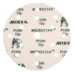 Mirka Microstar Film 6" 15-Hole Grip Sanding Discs, FM-611 Series, 2