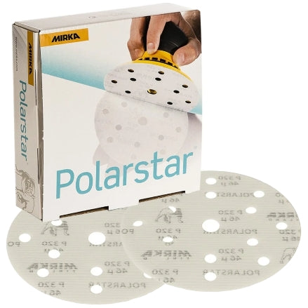 Mirka Polarstar 6 Inch 15-Hole Grip Sanding Discs, 1