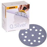 Mirka Q.Silver 5" 17-Hole Grip Sanding Discs, 2B-647 Series