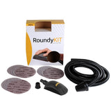 Mirka 6" Roundy Kit Vacuum Sanding Block, Hose and Abranet Assorted Discs, KIT00ROUND, 1