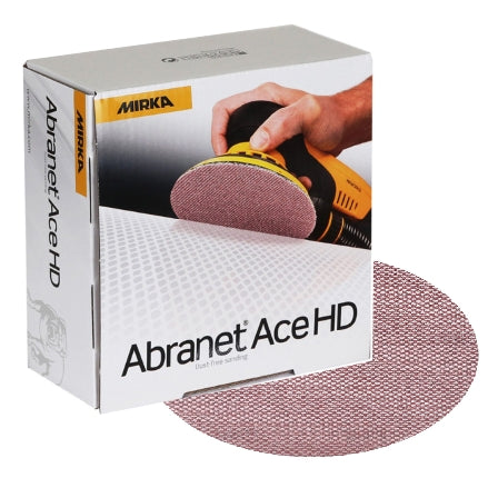 Mirka Abranet Net Disc / 5 inch/Grit 80 / Sandpaper Sanding Discs Hook and  Loop / 10 pcs / 9A-232-080RP