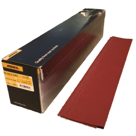 Mirka Coarse Cut 2.75" x 16.5" Grip Solid Sanding Board Paper, 40-663 Series