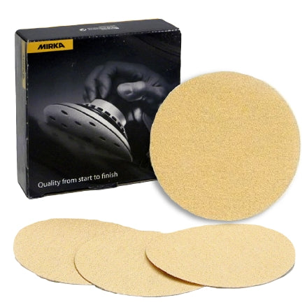 Mirka Gold 5" Solid Grip Sanding Discs, 23-612 Series