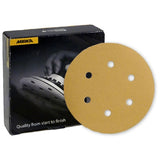 Mirka Gold 6" 6-Hole Grip Sanding Discs, 23-624 Series